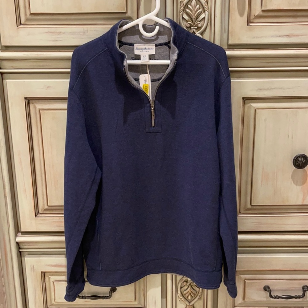 Tommy Bahama reversible men’s quarter zip pullover